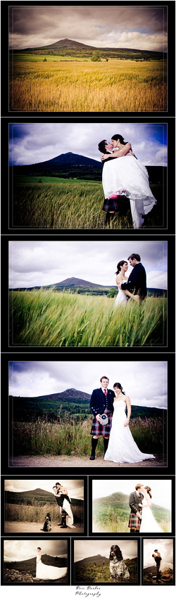 Wedding photos at Pittodrie House 